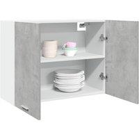 Berkfield Home Hanging Cabinet Lyon Concrete Grey 80x31x60 cm Engineered Wood | Size: 80 x 31 x 60 cm