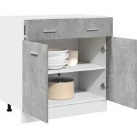 Berkfield Home Drawer Bottom Cabinet Lyon Concrete Grey 80x46x81.5 cm Engineered Wood