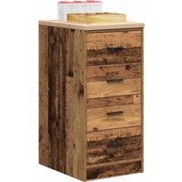 Berkfield Home Garage Storage Cabinet Old Wood 40x51x85 cm Solid Wood Pine in Brown | Size: 40 x 51 x 85 cm