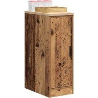 Berkfield Home Garage Storage Cabinet Old Wood 30x51x85 cm Solid Wood Pine in Brown | Size: 30 x 51 x 85 cm