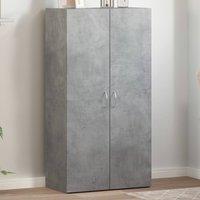 Berkfield Home File Cabinet Concrete Grey 60x32x115 cm Engineered Wood | Size: 60 x 32 x 115 cm