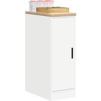 Berkfield Home Garage Storage Cabinet White 30x51x85 cm Solid Wood Pine | Size: 30 x 51 x 85 cm