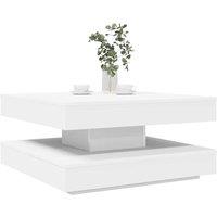 Berkfield Home Coffee Table 360-Degree Rotatable White 70x70x34.5 cm