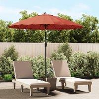 Berkfield Home Garden Parasol with Aluminium Pole 270 cm Terracotta in Brown