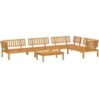 Berkfield Home 5 Piece Garden Pallet Sofa Set Solid Wood Acacia in Brown