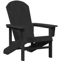 Berkfield Home Adirondack Chair Black 74x82x91 cm HDPE | Size: 74 x 82 x 91 cm