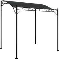 Berkfield Home Canopy Anthracite 2x2.3 m 180 g/m Fabric & Steel in Black