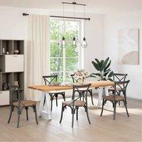 Berkfield Home Coffee Table Legs A-Shaped 2 pcs White 50x(72-73) cm Steel in White