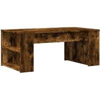 Berkfield Home Coffee Table Smoked Oak 102x55x42 cm Engineered Wood in Brown | Size: 102 x 55 x 42 cm