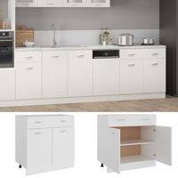 Berkfield Home Drawer Bottom Cabinet White 80x46x81.5 cm Engineered Wood