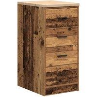 Berkfield Home Garage Storage Cabinet Old Wood 40x51x85 cm Solid Wood Pine in Brown | Size: 40 x 51 x 85 cm