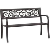 Berkfield Home Garden Bench 125 cm Steel Black