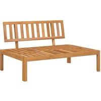 Berkfield Home Garden Pallet Middle Sofa Solid Wood Acacia in Brown