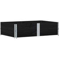 Berkfield Home Garden Planter Black 150x100 cm Solid Wood Pine