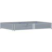 Berkfield Home Garden Planter Grey 150x100 cm Solid Wood Pine