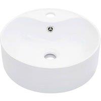 Berkfield Home Wash Basin with Overflow 36x13 cm Ceramic White