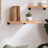 Berkfield Home Wall Shelf Light Brown 40x60x(2-4) cm Treated Solid Wood Oak