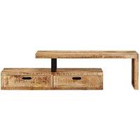Berkfield Home TV Stand Solid Wood Mango in Brown