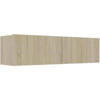 Berkfield Home TV Cabinet Sonoma Oak 120x30x30 cm Engineered Wood | Size: 120 x 30 x 30 cm