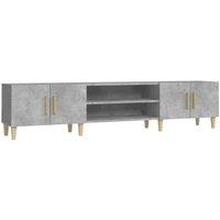Berkfield Home TV Cabinet Concrete Grey 180x31.5x40 cm Engineered Wood