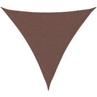 Berkfield Home Sunshade Sail Oxford Fabric Triangular 5x5x5 m Brown