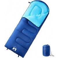 Berkfield Home Sleeping Bag for Adults Camping 3-4 Seasons in Blue