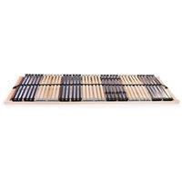 Berkfield Home Slatted Bed Base with 42 Slats 7 Zones 90x200 cm