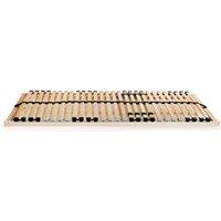 Berkfield Home Slatted Bed Base with 28 Slats 7 Zones 80x200 cm in Light Tan