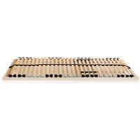 Berkfield Home Slatted Bed Base with 28 Slats 7 Zones 70x200 cm in Light Brown