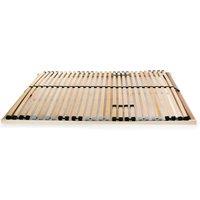Berkfield Home Slatted Bed Base with 28 Slats 7 Zones 100x200 cm in Brown