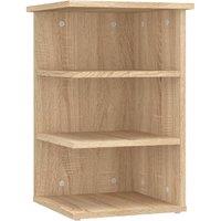 Berkfield Home Side Cabinet Sonoma Oak 35x35x55 cm Engineered Wood in Light Tan | Size: 35 x 35 x 55 cm