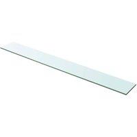 Berkfield Home Shelves 2 pcs Panel Glass Clear 100x12 cm