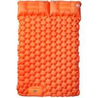 Berkfield Home Self Inflating Camping Mattress with Pillows 2-Person Orange