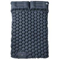 Berkfield Home Self Inflating Camping Mattress with Pillows 2-Person Grey