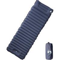Berkfield Home Self Inflating Camping Mattress with Pillow 1-Person Grey in Dark Navy