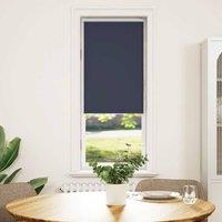 Berkfield Home Roller Blind Blackout Marine 40x130 cm Fabric Width 35.7 cm Polyester in Blue