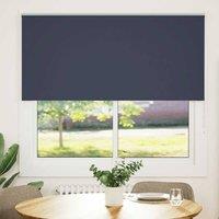 Berkfield Home Roller Blind Blackout Marine 155x130 cm Fabric Width 151.6 cm Pol in Blue