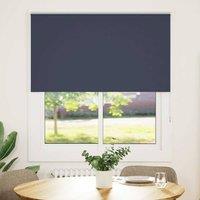 Berkfield Home Roller Blind Blackout Marine 110x210 cm Fabric Width 105.7 cm Pol in Blue