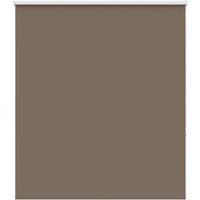 Berkfield Home Roller Blind Blackout Coffee 105x230 cm Fabric Width 100.7 cm Pol in Brown