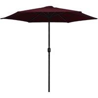 Berkfield Home Outdoor Parasol with Aluminium Pole 270x246 cm Bordeaux Red in Burgundy