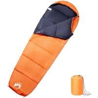 Berkfield Home Mummy Sleeping Bag for Adults Camping 3 Seasons in Orange