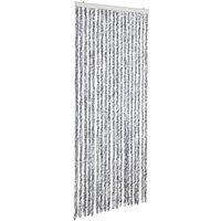 Berkfield Home Insect Curtain Silver 56x200 cm Chenille