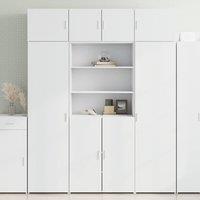 Berkfield Home Highboard White 80x42.5x185 cm Engineered Wood