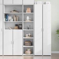 Berkfield Home Highboard White 40x41x185 cm Engineered Wood | Size: 40 x 41 x 185 cm
