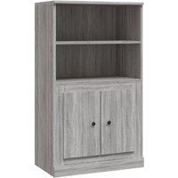 Berkfield Home Highboard Grey Sonoma 60x35.5x103.5 cm Engineered Wood