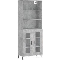 Berkfield Home Highboard Concrete Grey 69.5x34x180 cm Engineered Wood