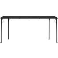 Berkfield Home Garden Sunshade Awning 4x3x2.55 m Anthracite in Black