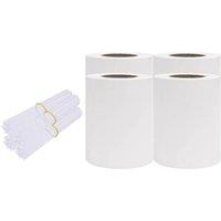 Berkfield Home Garden Privacy Screens 4 pcs PVC 35x0.19 m White