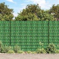 Berkfield Home Garden Privacy Screens 4 pcs PVC 35x0.19 m Green