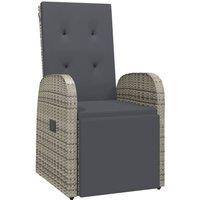 Berkfield Home Beautiful 9 Piece Garden Dining Set with Cushions Grey Poly Rattan